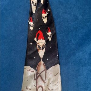 Alien Santa Necktie